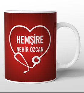Kişiye Özel Hemşire Kupa Bardak - (BSK)