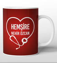 Kişiye Özel Hemşire Kupa Bardak - (BSK)