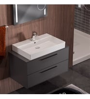 BELİNZA URBAN BANYO DOLABI TAKIMI KAYA GRİ 85 CM (Karışık)