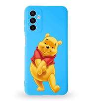 Samsung Galaxy A04s Uyumlu Lansman Kılıf Altı Kapalı İçi Kadife  Winnie-A Tasarımlı  Kapak (Şeffaf)