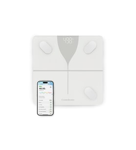 Akıllı Bluetooth Baskül, Yağ Ölçer Fonksiyonlu, Uygulama ile Kontrol, 30x30 cm