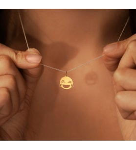 Emoji 14 Ayar Altın Kolye