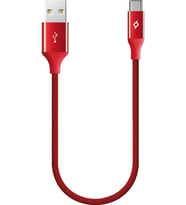 Type-C 30cm Şarj Kablosu, Kırmızı