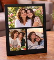 Fotoğraftan Kişiye Özel 3 Kişilik Masa Fotograf Cercevesi 13 x 18 cm MDF Çerçeve - Kişiye Özel Hediye 2. Model