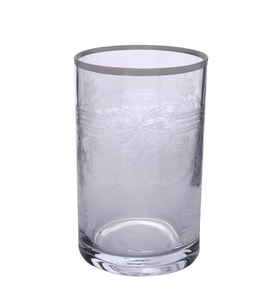 Decorium Kahve Yanı Su Bardağı 6lı Tumbler Elit 02 Platin