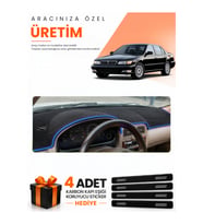 INFINITI İ30 (1995-2000) Uyumlu Torpido Koruma Örtüsü Oto Kılıfı - Siyah Mavi