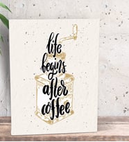 BK Gift Coffee Tasarımlı Dekoratif Mini Kanvas Tablo 15x20cm-42