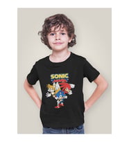 Sonic Mania Baskılı Unisex Çizgi Film Çocuk Tişört (1-12 Yaş)