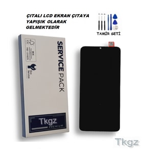 Tkgz Samsung Galaxy M51 - SM-M515 Uyumlu Lcd Ekran Dokunmatik SERVİCE PACK LCD Ekran - FULL ÇITALI + TAMİR SETİ