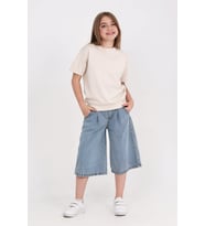 Kız Çocuk Jean Kaprili 2'li Alt-Üst Takım 7-12 Yaş 12673SK MODANINO