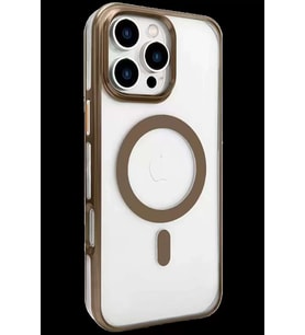 iPhone 16 Pro Gleam PC Sert Magsafe Kılıf - Kahverengi