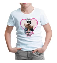 Mom of Girls Anneler Günü Beyaz Çocuk Tshirt