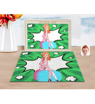 BK Gift Kişiye Özel Kadın Karikatürlü 1000 Parça Profesyonel Puzzle-32
