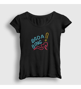 Presmono Kadın Siyah Bada Bing Sopranos T-Shirt 468851tt