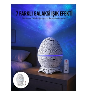 Mey İthalat® Gece Lambası Yumurta Işık Speaker Yeni Nesil Dinozor Yumurtası Görünümlü