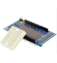 Arduino Mega 2560 R3 Proto Shield + Breadboard