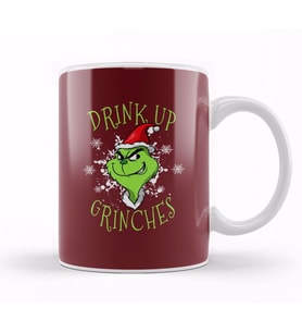Drink Up Grinches Kupa Bardak Porselen