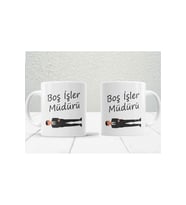 Boş Işler Müdürü Baskılı Kupa Bardak