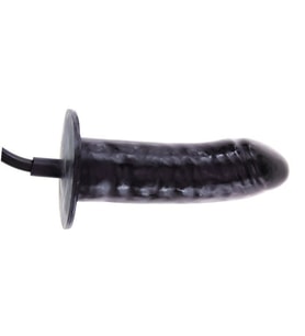 River World 15,5 cm'lik Pompalı ve Şişrilebilen A nal Plug Siyahi Pen is A nal Tıkaç Tıpa