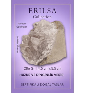 Sertifikalı Açık Ton Ametist Taşı Kütlesi – 286gr Ham Doğal Kristal Dekoratif Taş Parçası (Çok Renkli)