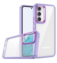 Samsung Galaxy A34 Uyumlu Kılıf Zore Flora Kapak (Lila)