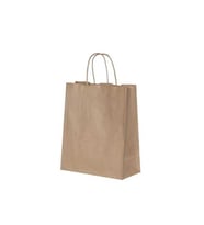 Burgu Saplı Kraft Kağıt Çanta 26x14x29 cm - 25 Adet