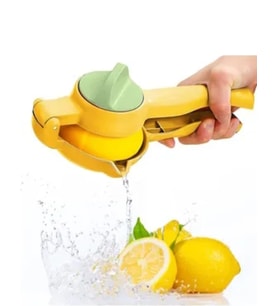 Plastik Limon Sıkacağı Yeni Nesil Ayarlı Pratik Limon Narenciye Sıkacağı (Sarı)