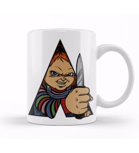 Chucky A Doll Work  Orange Kupa Bardak Porselen