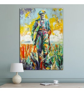 Suluboya Efektli Atatürk Makam Panosu Mustafa Kemal Kanvas Tablo (8 Farklı Ölçü)