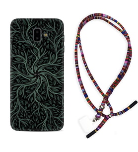 Samsung J6 Plus J7 Prime J7 Pro M20 Kılıf Boyun Asklı Rasta Silikon Sarmaşıklar 1675