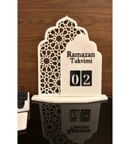 Ofis ve ev dekoru için şık plastik Ramazan takvimi, kolay kullanım