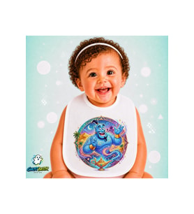 Alaaddin Keten Bebek Mama Önlüğü – Yumuşak, Emici, Yıkanabilir, Özel Tasarım P001
