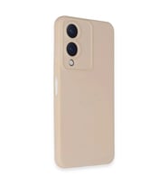 Vivo Y17s Kılıf Nano İçi Kadife  - Pudra