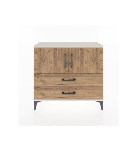 Arges Şifonyer 2 Raflı 2 Çekmeceli 2 Kapaklı 88x30x80 Aytaşı-Çam