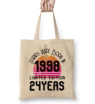 1998 Birthday Gift - Made, Born in 1998 Gift - 24th Year Old Birthday Gift Vintage Style jpg Bez Çanta Uzun Saplı