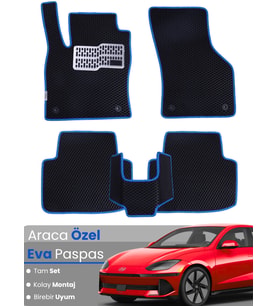 HYUNDAİ IONIQ 6 (2022-2025) Uyumlu EVA Paspas Tam Set–Araca Özel,Kolay Montaj,Su Geçirmez