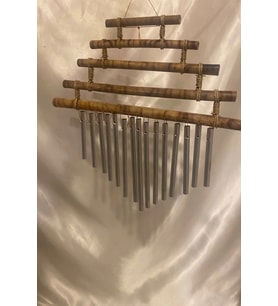 Deprem Zili Rüzgar Çanı Feng Sui Bambu (Çok Renkli)