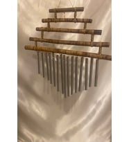 Deprem Zili Rüzgar Çanı Feng Sui Bambu (Çok Renkli)