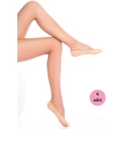 6 Adet Microfiber Suba Kadın Babet Çorap Sahra 51