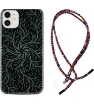 Apple iPhone 11 12 13 Mini Kılıf Boyun Asklı Rasta Silikon Sarmaşıklar 1675