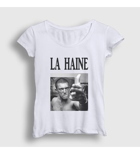 Presmono Kadın Beyaz Vinz Film La Haine T-Shirt 500229tt (Beyaz)