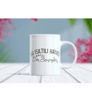 Bu Işıltılı Hayatı Ben Seçmedim Yazılı Trend Kupa Bardak - Motto Kupa (Beyaz)