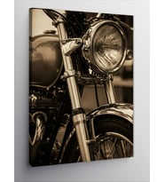 Kanvas Tablo Klasik Motosiklet ve Vintage Stil