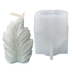 Silikon Mum 3D Geometrik Büyük Boy Yaprak Sabun Beton Ve Taş Tozu Kalıbı