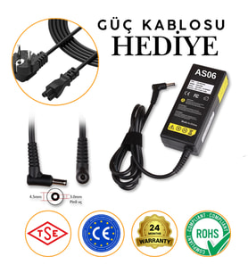 Asus Vivobook 15 X1502 F1504 M1502 X1504 ile Uyumlu Notebook Adaptör Şarj Cihazı (Siyah)
