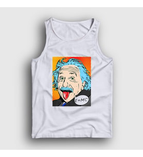 Presmono Unisex Beyaz Pop Art Scientist Albert Einstein Atlet 338103tt
