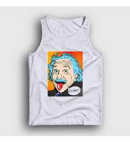 Presmono Unisex Beyaz Pop Art Scientist Albert Einstein Atlet 338103tt