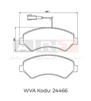 ÖN - İKAZ KABLOLU BALATA FIAT DUCATO (250) (11-) PEUGEOT BOXER (11-) CİTROEN JUMPER (11-)