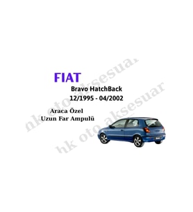 Fiat Bravo HatchBack 12/1995 - 04/2002 Araca Özel Uzun Far Ampulü