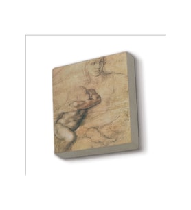 Eskiz çizim (Leonardo Da Vinci) Baskılı Taş Magnet 5X5